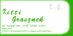 kitti grasznek business card